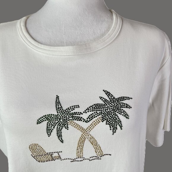🛳️ Cruise Wear & Co - Cruise into Comfort – 100% Cotton Beach Tee Size L 💐 - Picture 3 of 7